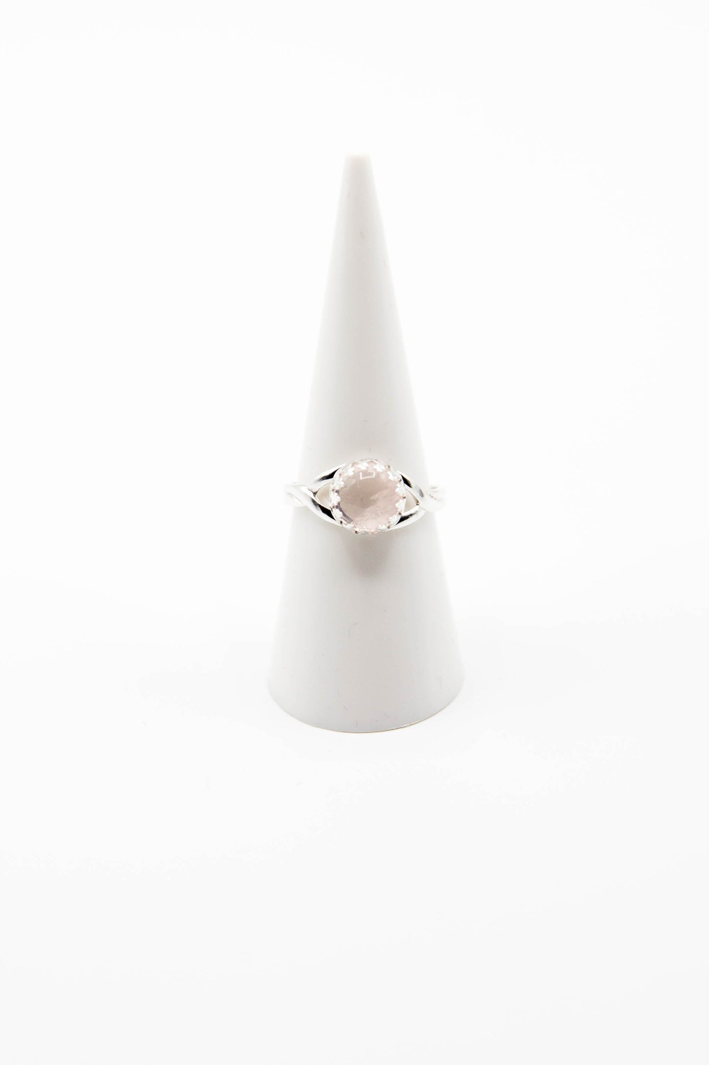 Crowned Rose Quartz (Available in Silver, Gold or Rose Gold)