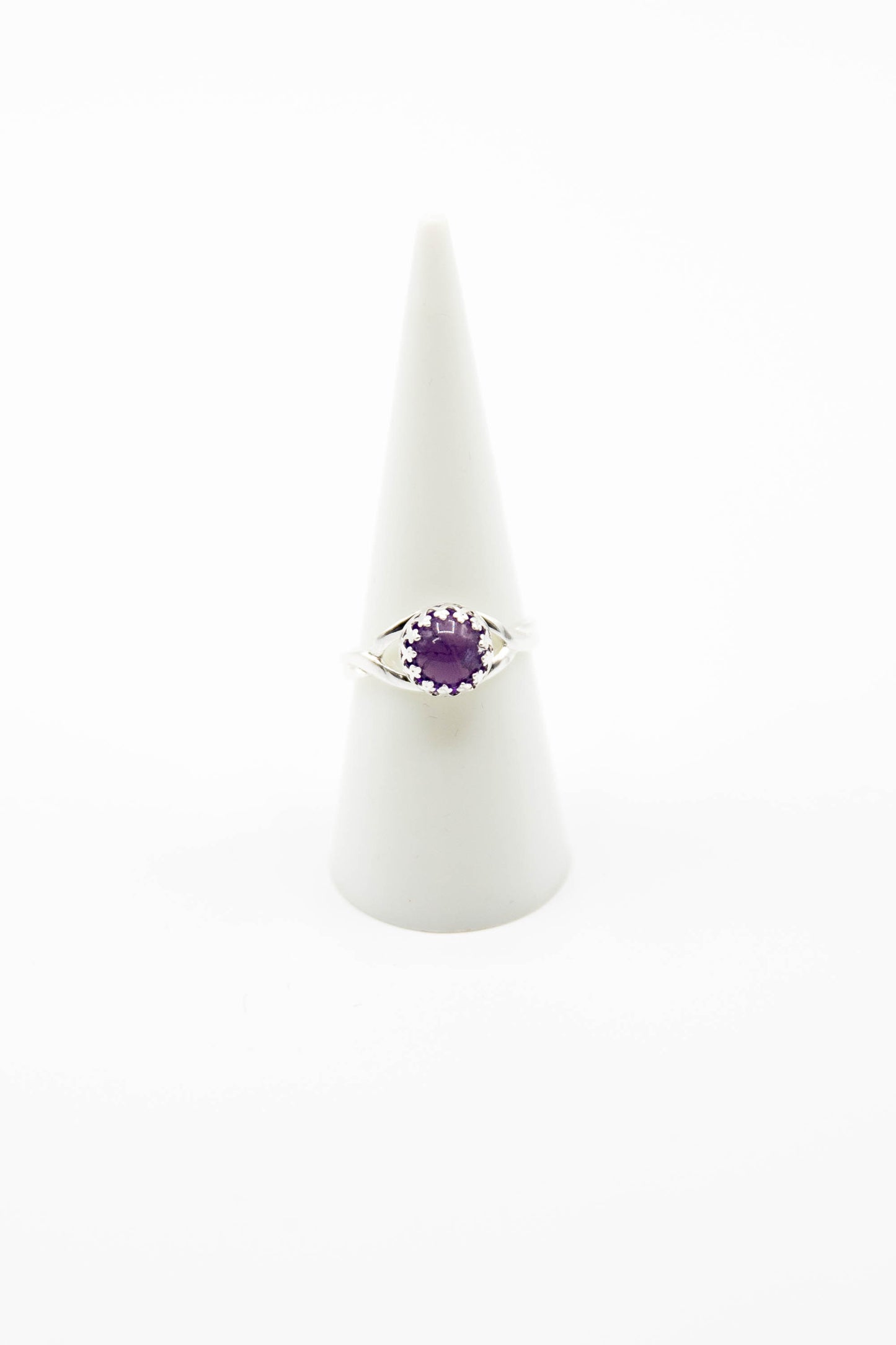 Crowned Amethyst (Available in Silver, Gold or Rose Gold)